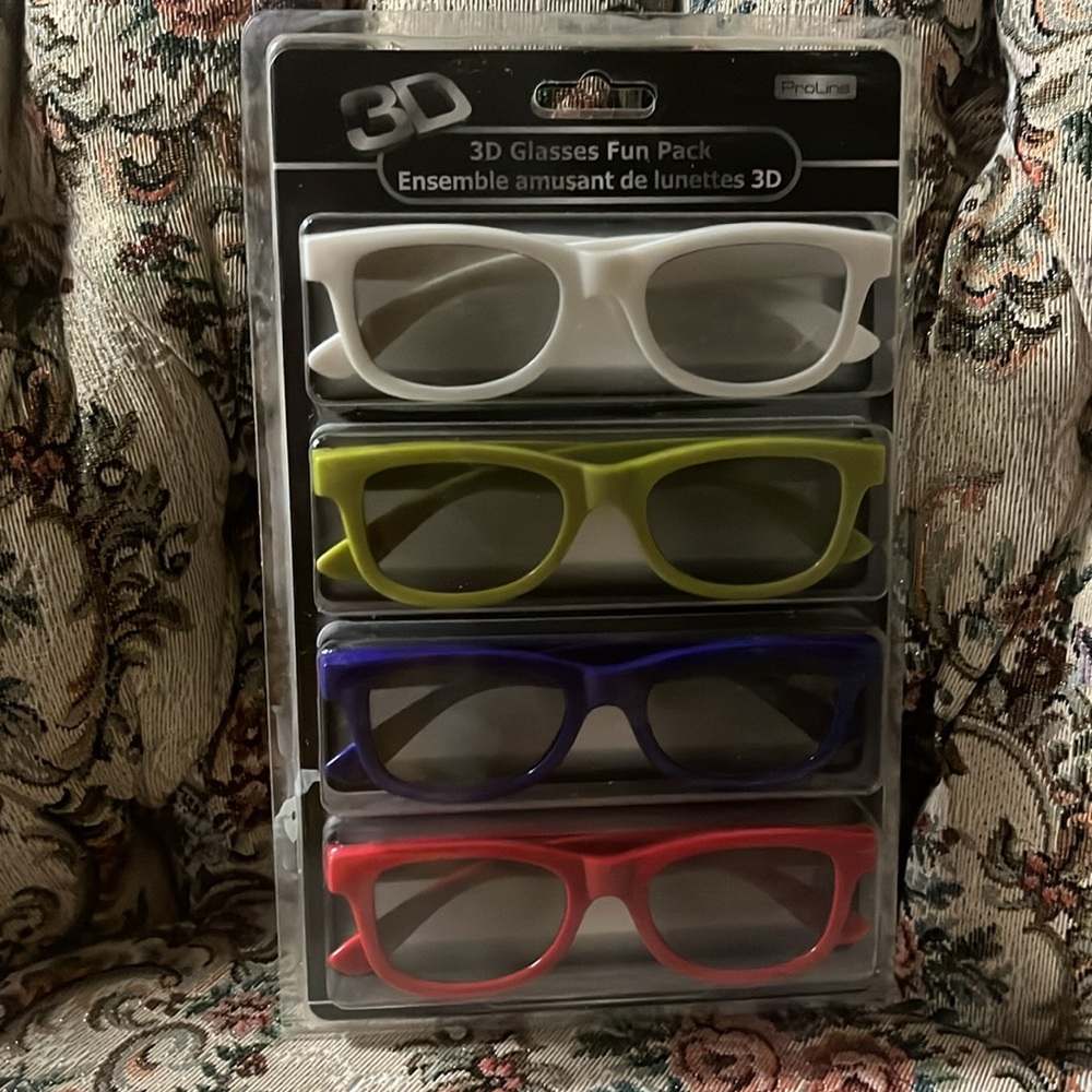 3D Glasses Fun Pack ProLine Compatible w Passive 3D TVs Lei Electronics NWOT $12